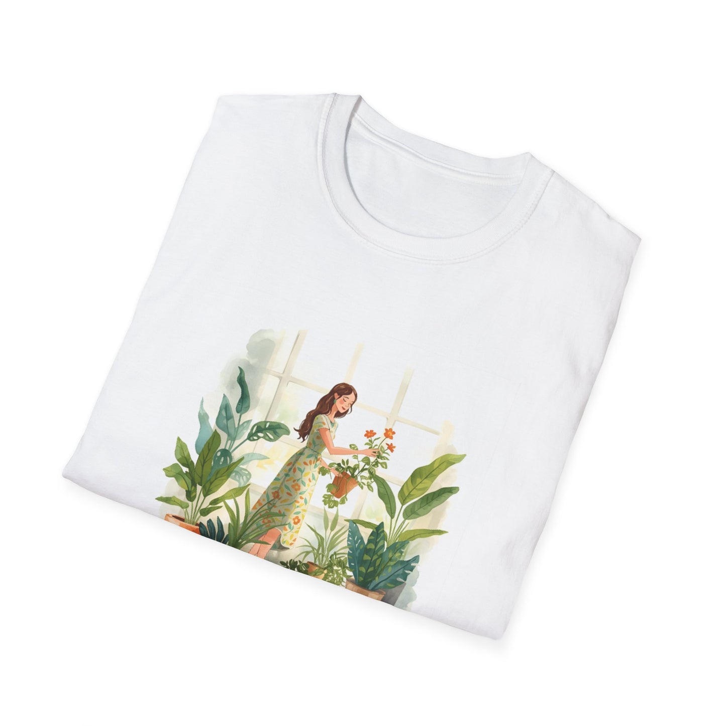 Botanical Garden Unisex Softstyle T-Shirt | Plant Lovers Tee, Nature Gift, Eco-Friendly Shirt, Gardening Apparel, Comfortable Wear