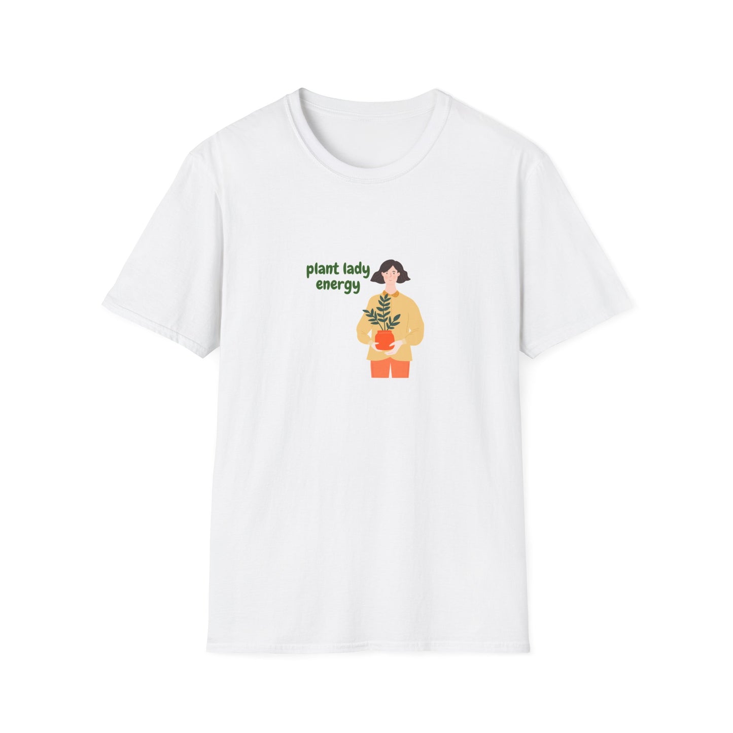 Plant Lady Energy T-Shirt, Plant Lover Gift, Gardening Apparel, Cute Summer Tee, Nature Enthusiast Top, Eco-Friendly Fashion