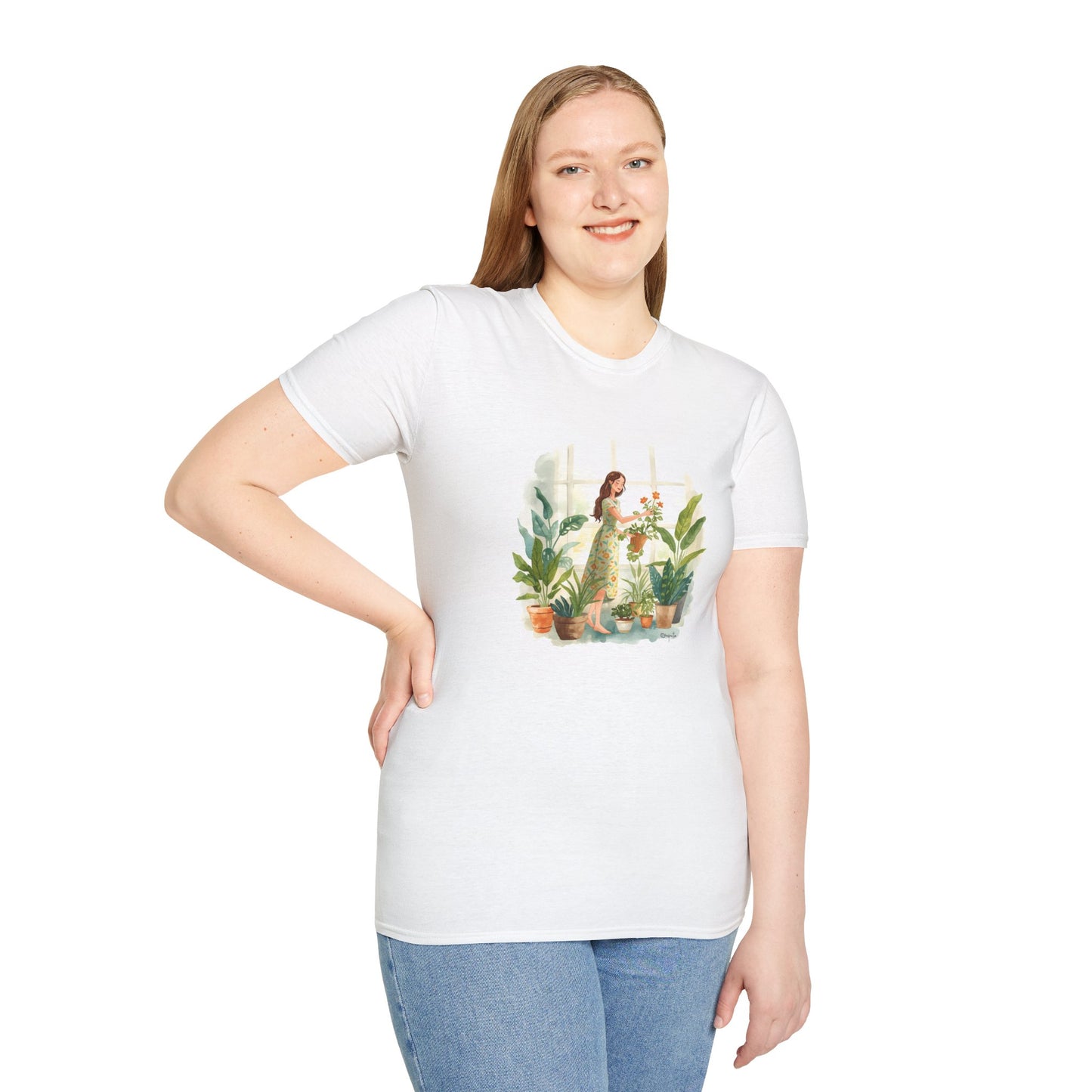 Botanical Garden Unisex Softstyle T-Shirt | Plant Lovers Tee, Nature Gift, Eco-Friendly Shirt, Gardening Apparel, Comfortable Wear