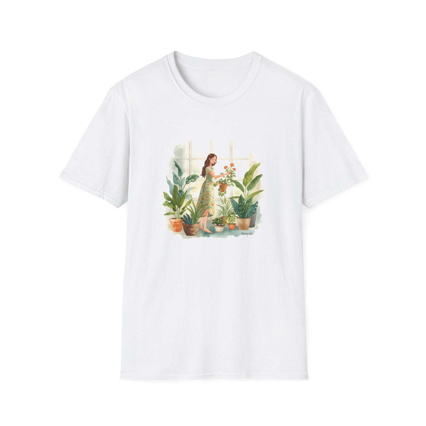 Botanical Garden Unisex Softstyle T-Shirt | Plant Lovers Tee, Nature Gift, Eco-Friendly Shirt, Gardening Apparel, Comfortable Wear