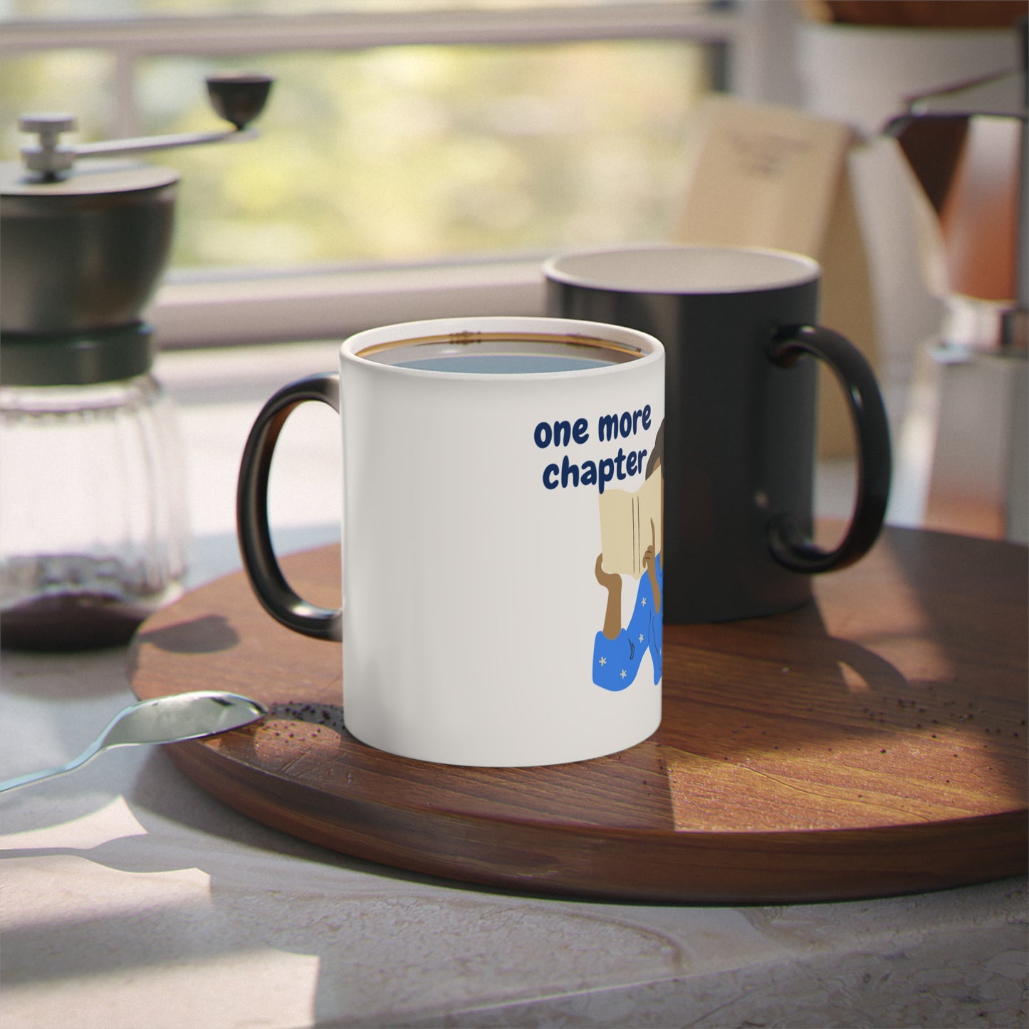 Magic Mug: Cozy Reader’s Coffee Cup, One More Chapter Gift, Book Lover Mug, Reading Nook Accessory, Literary Gift Idea