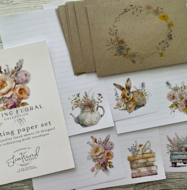 Spring Floral Letter Writing Paper Set