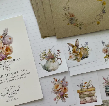 Spring Floral Letter Writing Paper Set