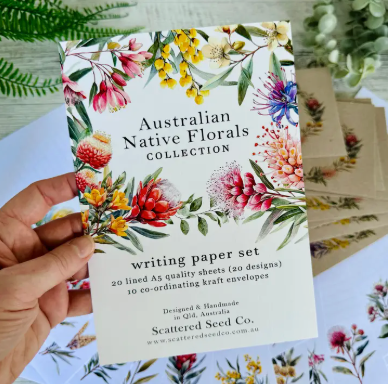 Australian Native Floral Letter Writing Set