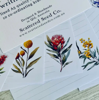 Australian Native Floral Letter Writing Set