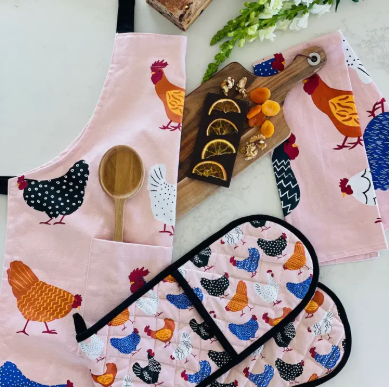 Apron (Heavy Drill) - Bright Hens